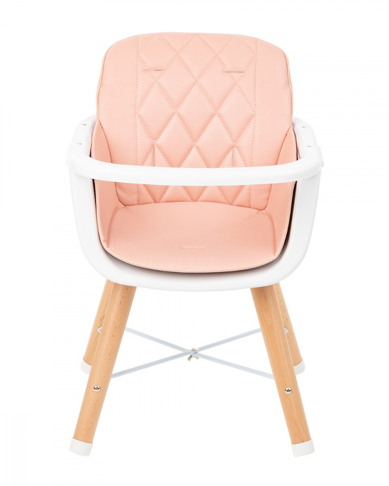 Scaun de masa Kikkaboo Woody Pink, Reglabil - imagine 6