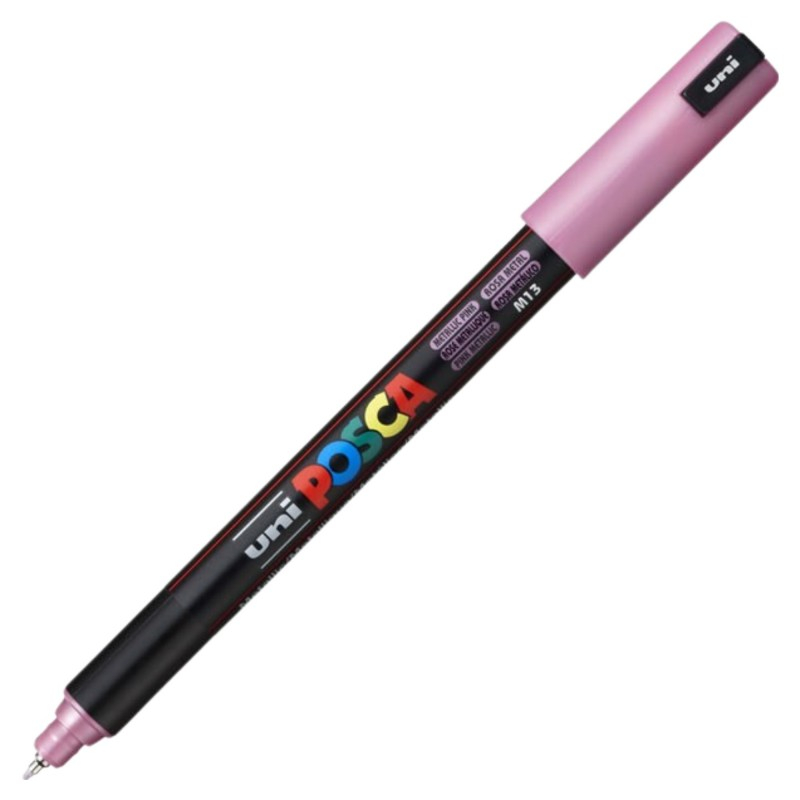 Marker UNI PC-1MR Posca, 0.7mm, Roz Metalizat
