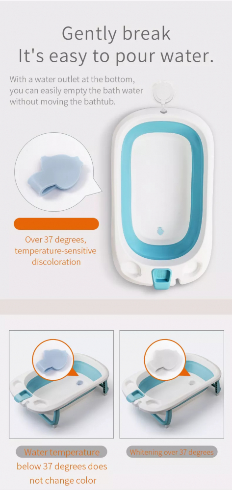 Cadita Pliabila Little Mom Blue cu Senzor - imagine 7
