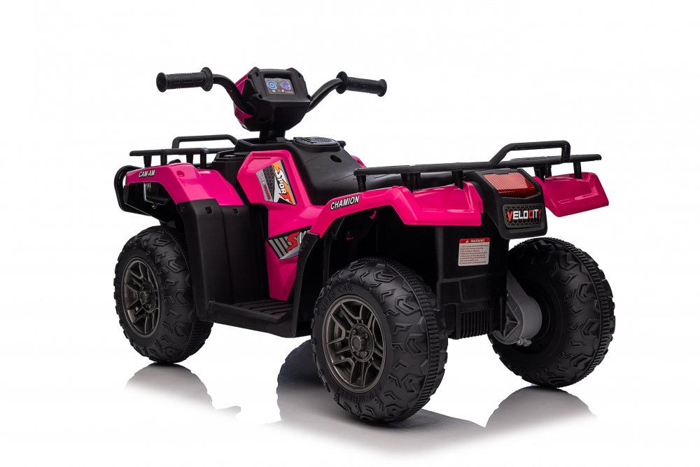 ATV Electric Nichiduta Pink 12V, Scaun Piele - imagine 8