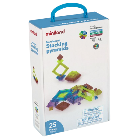 Joc Constructii Piramide Translucide Miniland