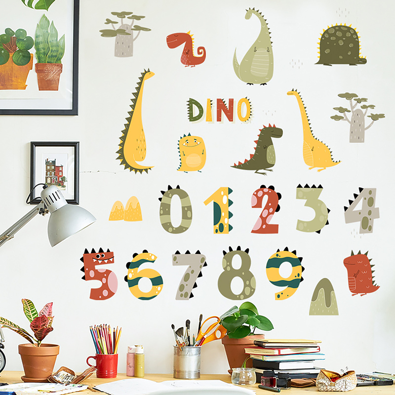 Sipo Sticker Dino Numere 63x63cm Educativ - imagine 4