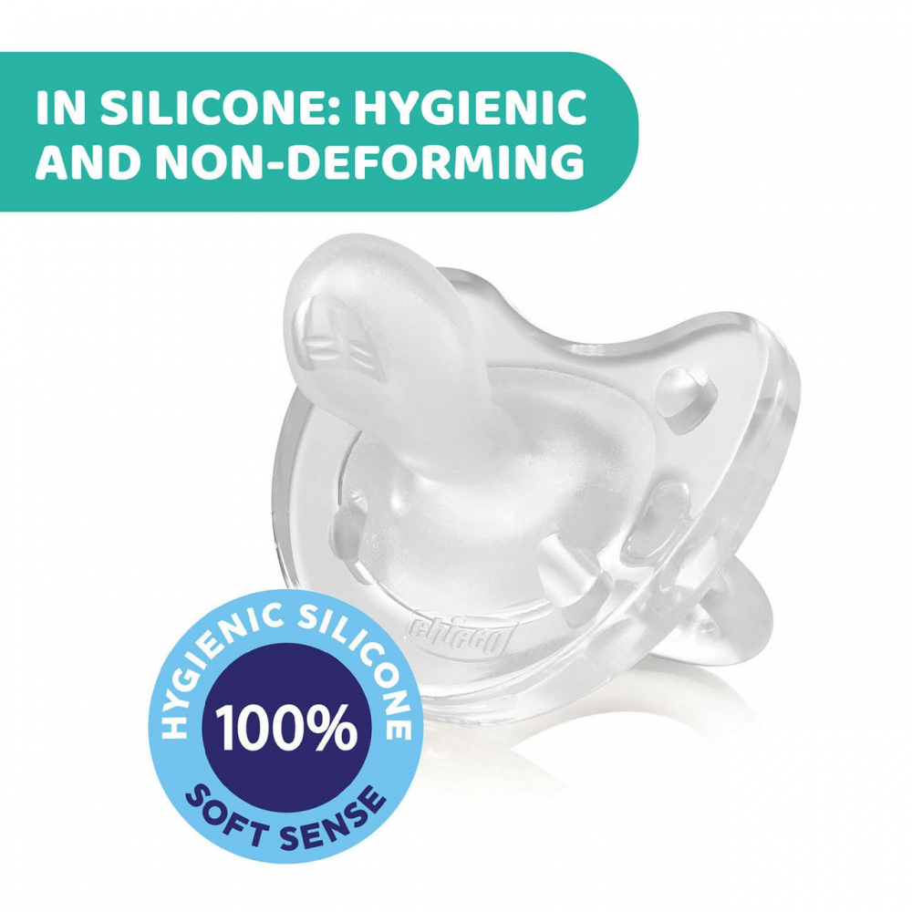 Suzeta Chicco PhysioSoft Silicon 16-36 luni Bleu - imagine 7