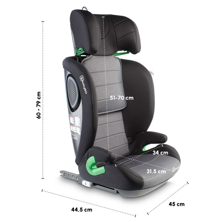 BabyGo SafeChild2 Grey - Scaun auto R129 - imagine 3