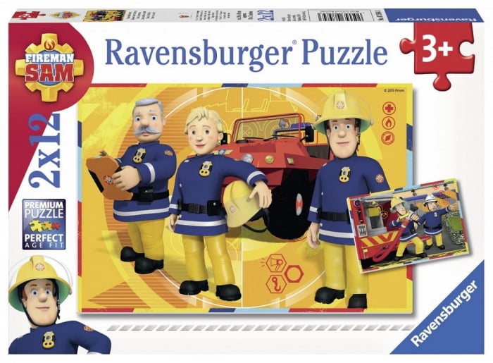 Puzzle Ravensburger Pompierul Sam 2x12 Piese