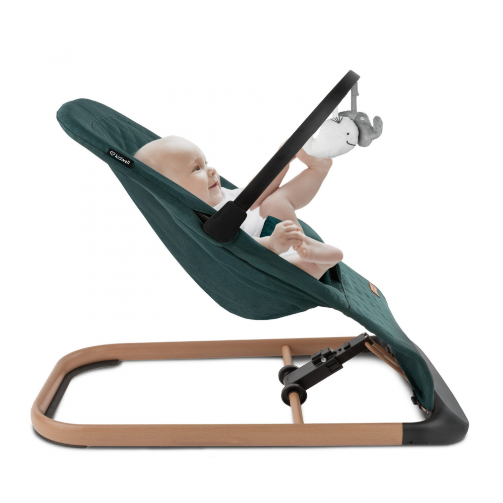 Balansoar Kidwell Verde Pliabil Lemn - imagine 2