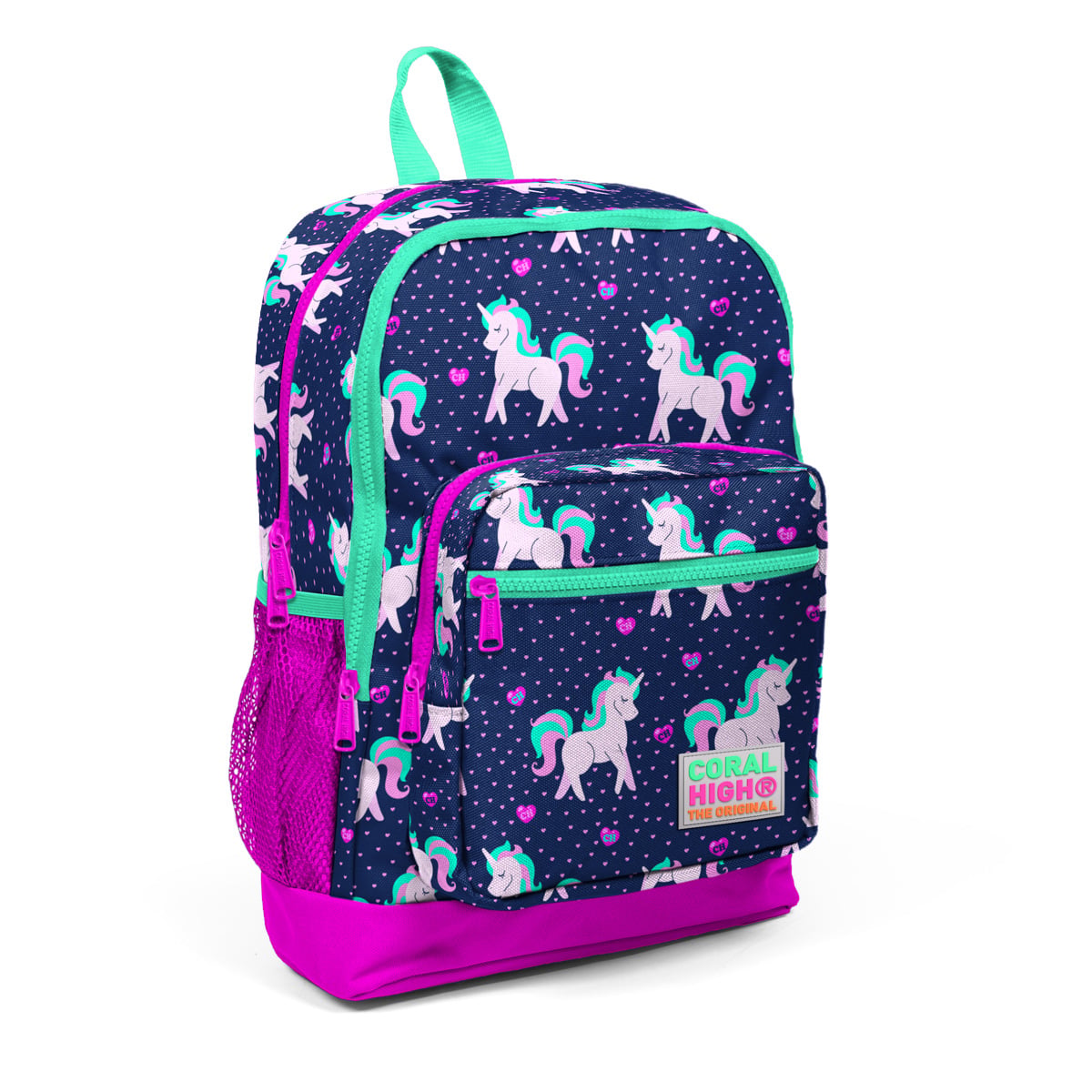 Ghiozdan Coral High 4 Compartimente Unicorni