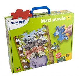 Puzzle Educațional Numere 40 Piese - Miniland - imagine 4