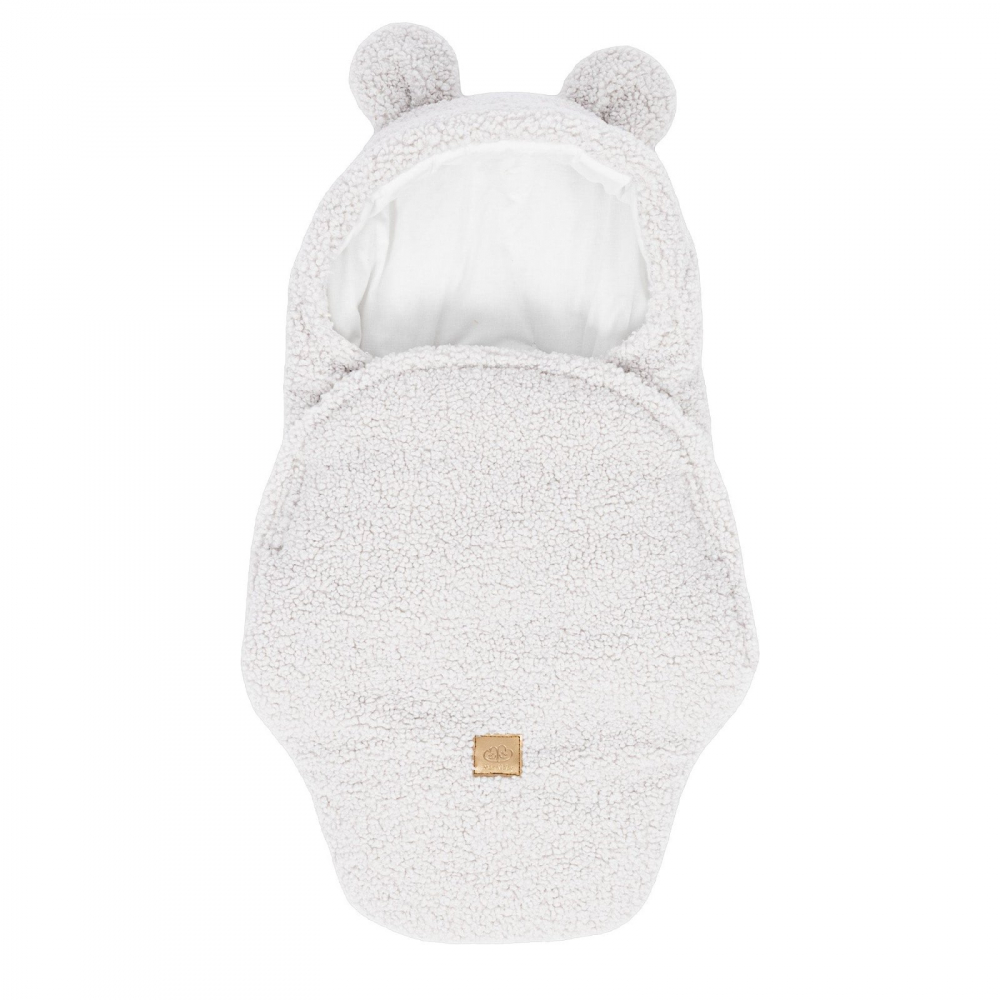 Paturica Meowbaby Bear Ears Alb 100% Bumbac - imagine 7