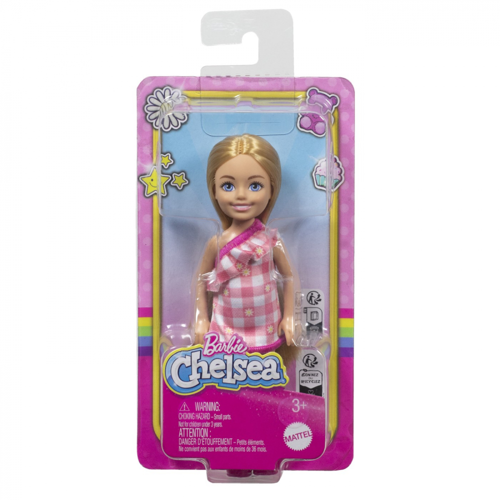 Păpușă Barbie Chelsea Blonda cu Rochiță Roz | Mattel