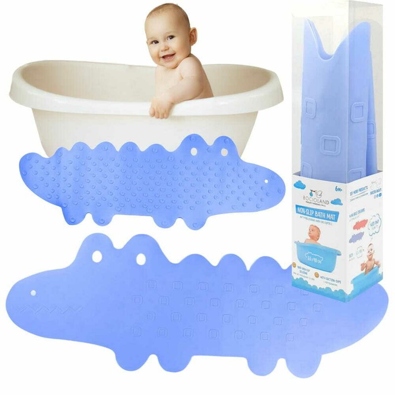 Covoras Bocioland Antiderapant Crocodil Albastru - imagine 5
