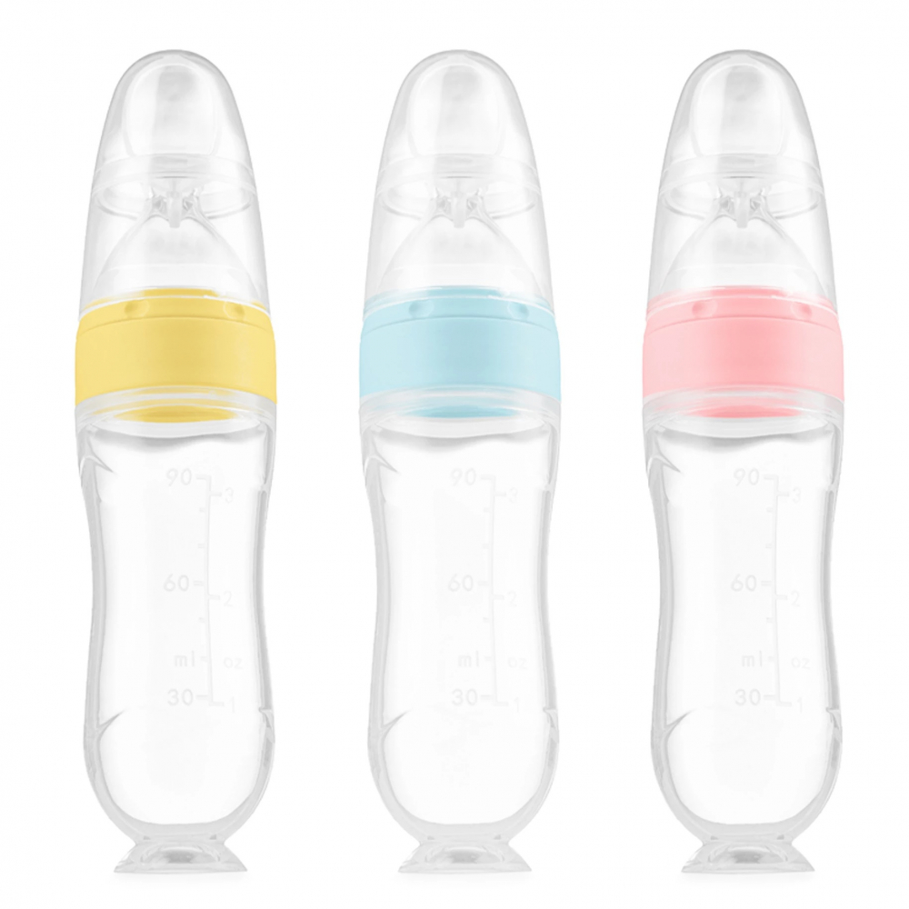 Lingurita Kidnort Silicon 90ml Roz - imagine 8
