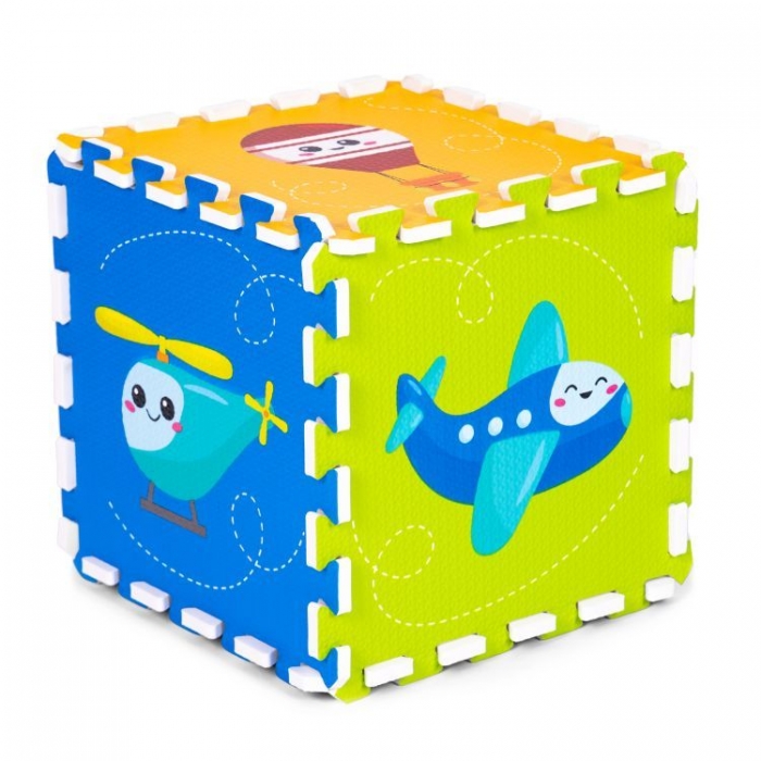Salteluta joaca IPlay 86x86cm Vehicule | Copii 12luni+ - imagine 3
