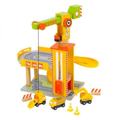 Set Garaj Lemn Mentari - Joacă Educație 3+ - imagine 2