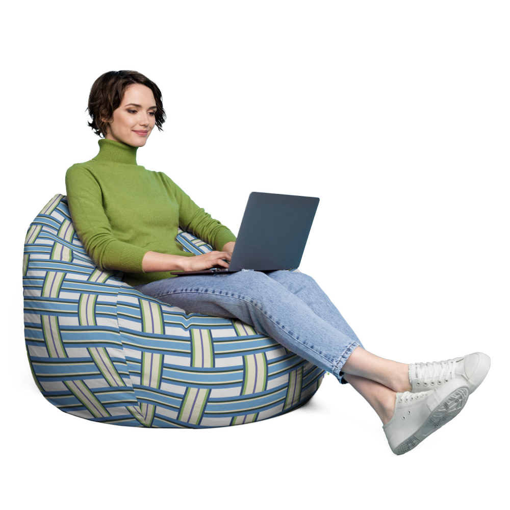 Husa Bean Bag Para XL Blueberry & Kiwi | Updeco - imagine 4