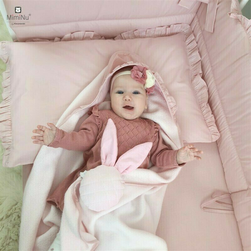 Set Lenjerie Patut MimiNu 6 Piese Royal Powder Pink - imagine 2
