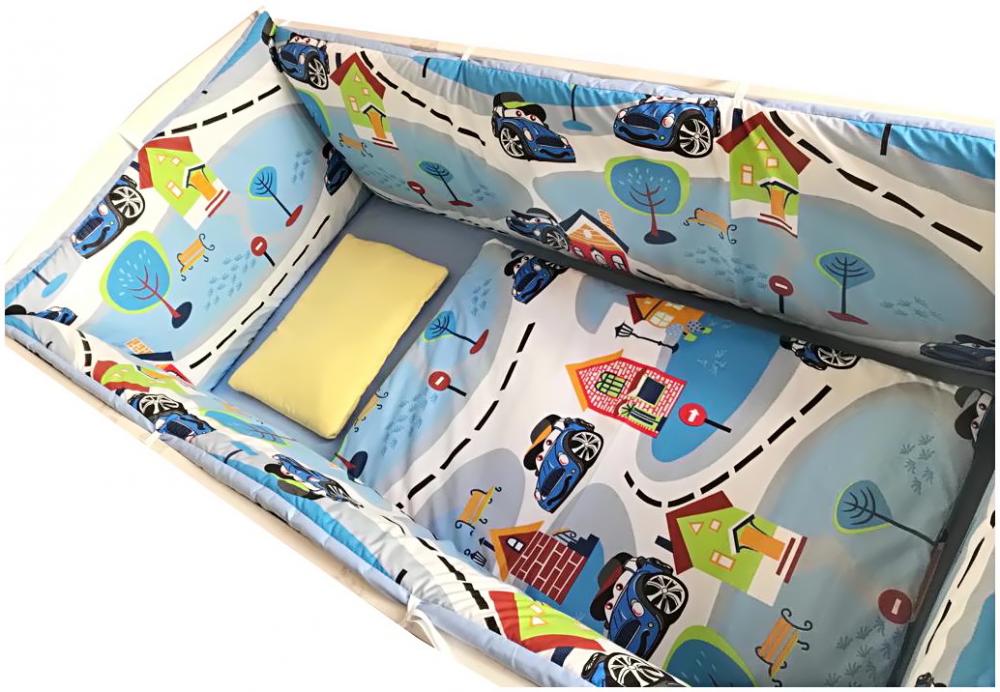 Aparatori pat pufoase DeLuxe, 120x60 cm, Deseda