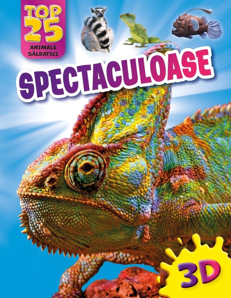 Carte Animale Salbatice 3D Spectaculoase | Kreativ