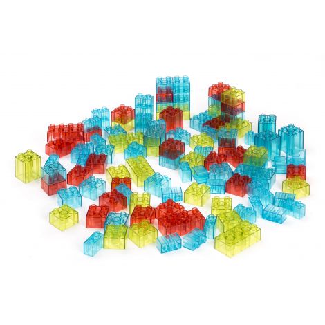 Joc constructii 100 piese translucide Miniland - imagine 2