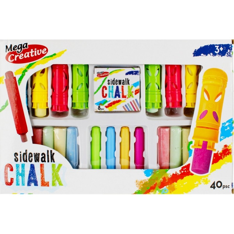 Set Creta Asfalt Colorart, 40 Piese + Ustensile