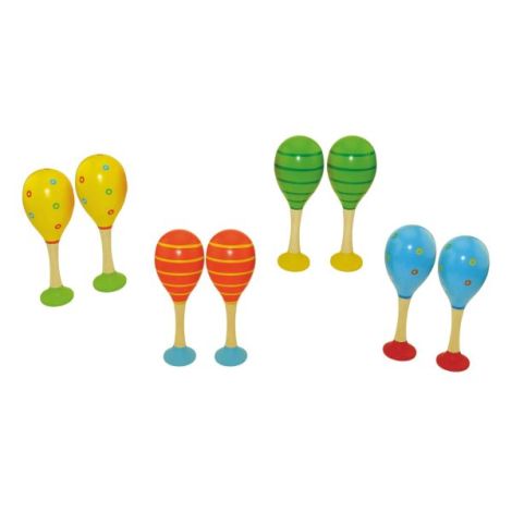 Maracas din lemn Woodyland | Jucarie educativa - imagine 2