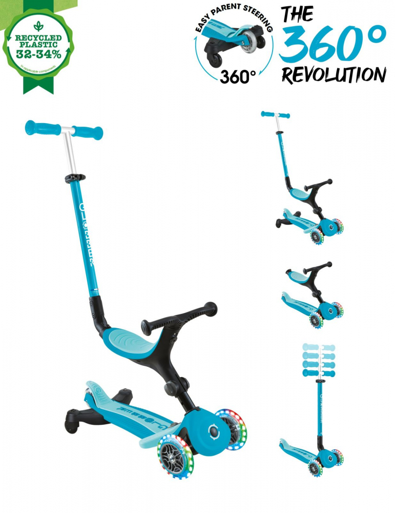 Globber Go-Up 3in1 Trotineta Copii LED - imagine 9