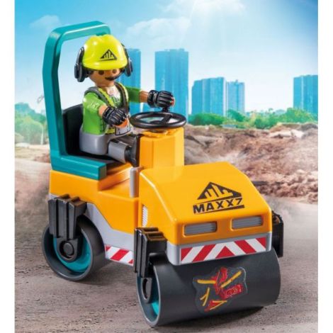 Playmobil Compactor Asfalt | Jucărie Construcții - imagine 5