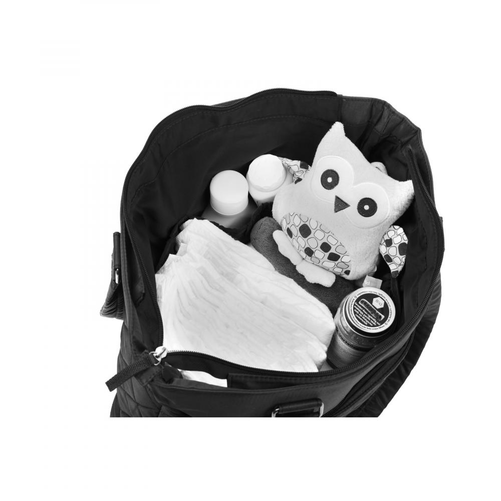 Geanta Elegance Fillikid Black cu salteluta - imagine 4