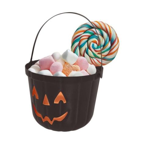 Cos Dovleac Halloween Negru Guirca - Decor Perfect - imagine 2