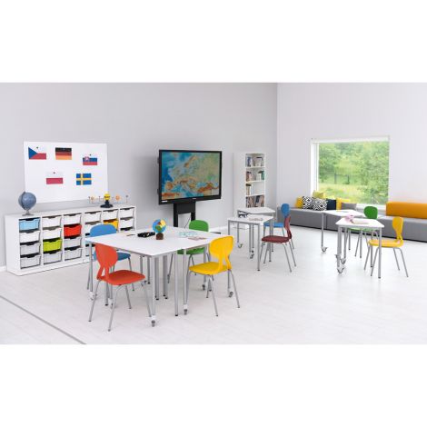 Scaun Școlar Ergonomic Roșu Colores | Moje Bambino - imagine 6