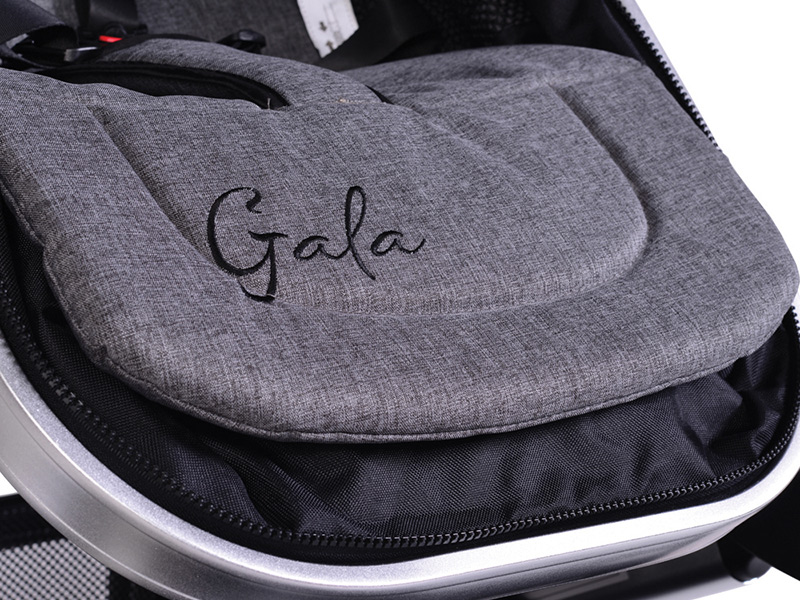 Carucior 2in1 Moni Gala Dark Grey, Aluminiu - imagine 2