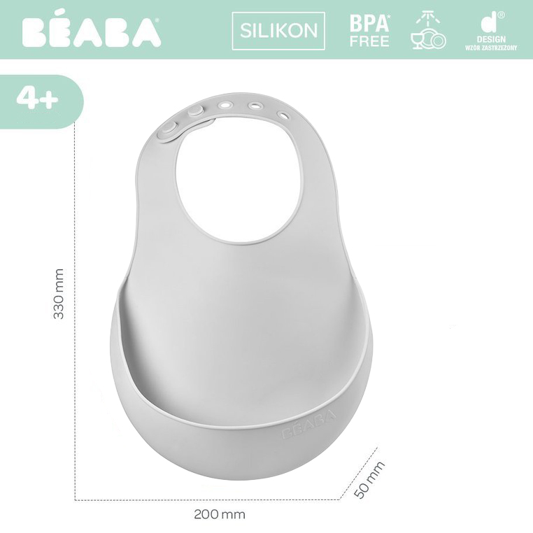Set 2 Bavete Silicon Beaba, Buzunar, Antipată