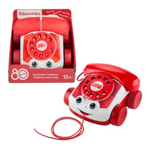 Telefon Fisher Price Rosu, Jucarie pentru Mers - imagine 8