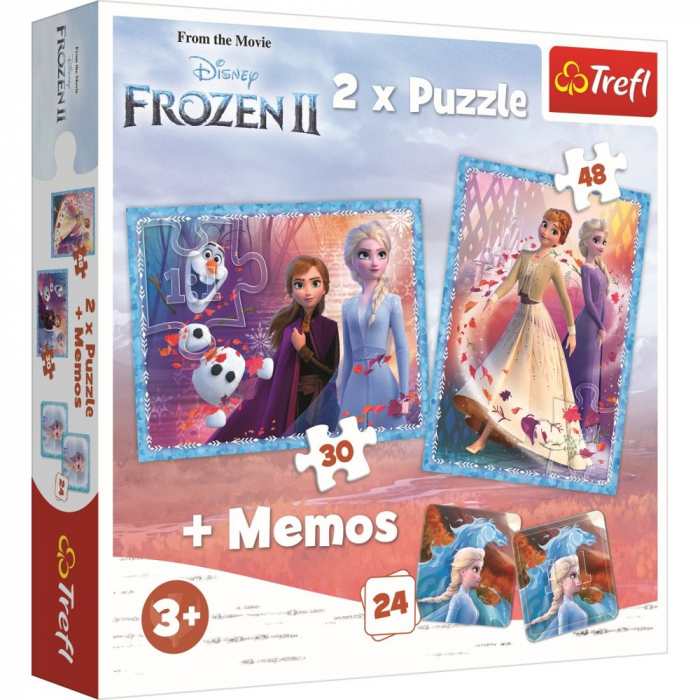 Puzzle Trefl Frozen 2 Memo 2in1 Educativ