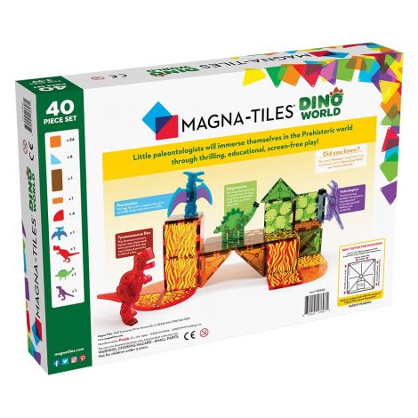 Magna Tiles Dino World - Set Educativ Magnetic - imagine 2