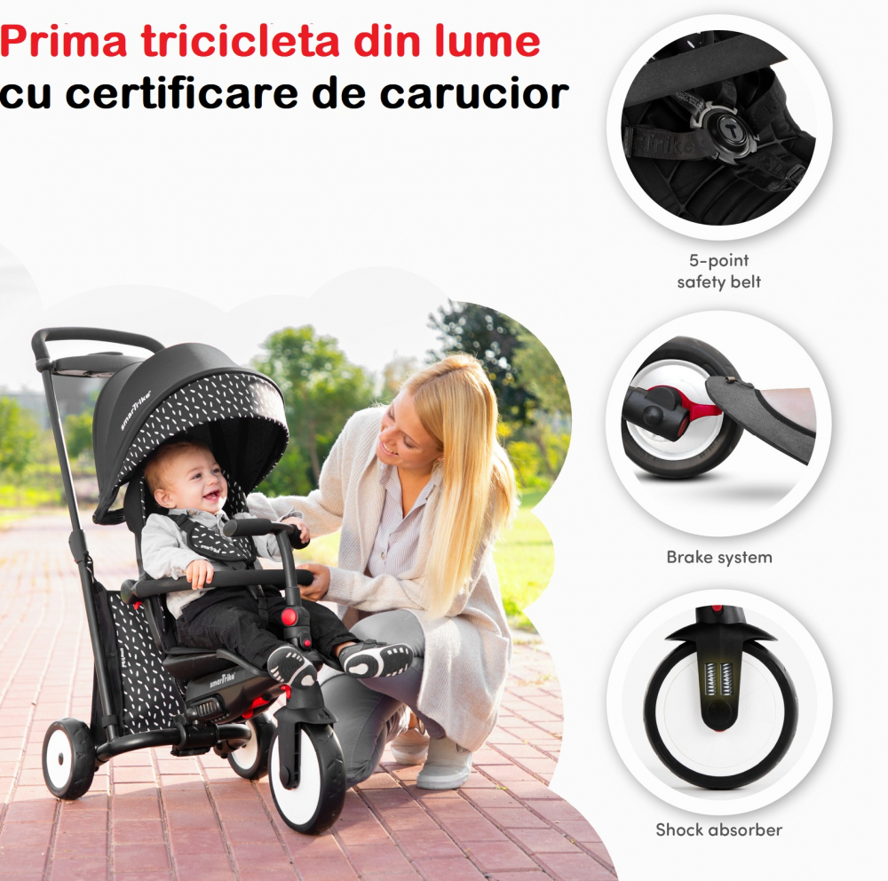 Smart Trike STR3 Verde 6in1 Ultrapliabilă - imagine 6