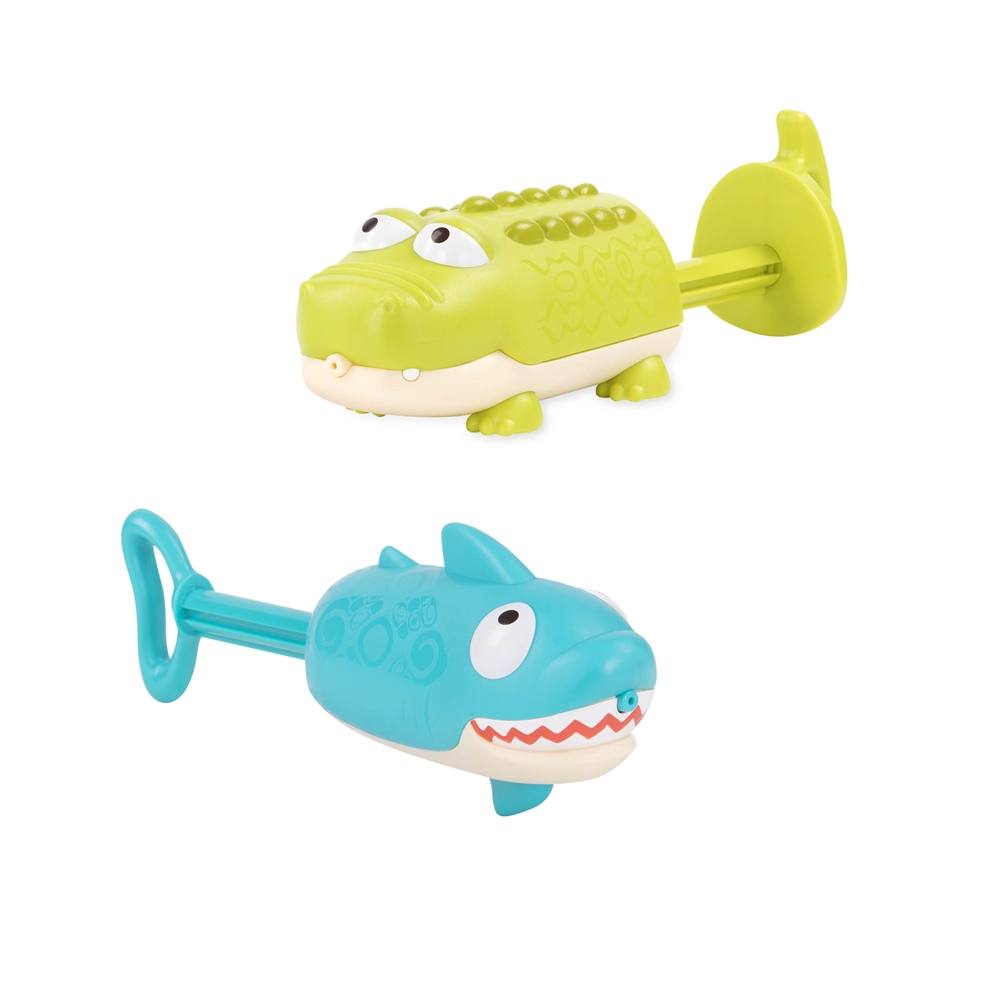 Set 2 Pistoale Apă Rechin & Crocodil B.Toys