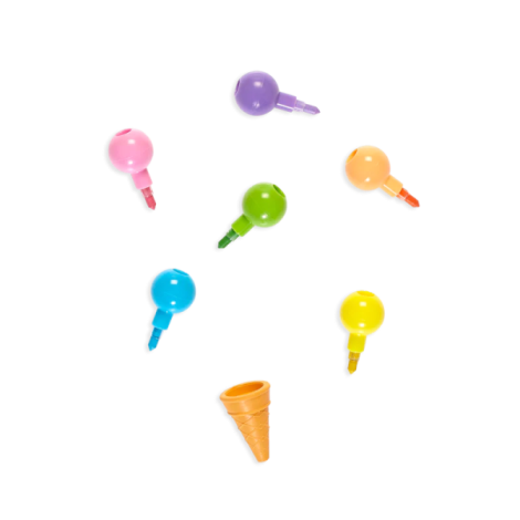 Ooly Rainbow Scoops - Creioane și Radieră Parfumată - imagine 4