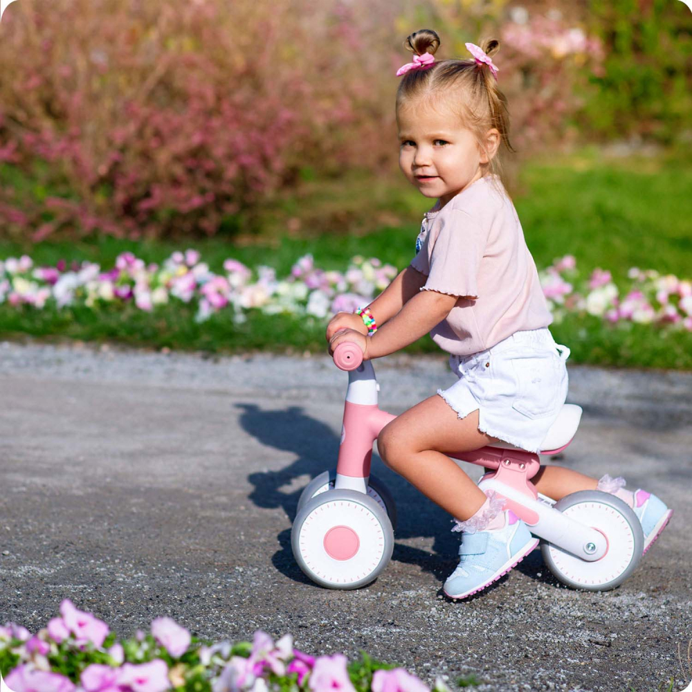 Bicicletă Echilibru Nukido Roz pentru Copii - imagine 10
