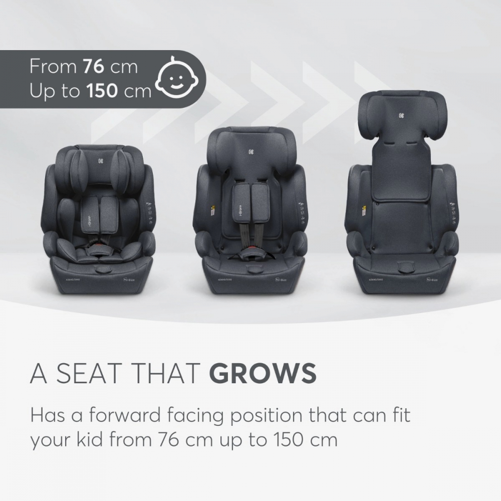 Scaun Auto Kikkaboo I-Bronn i-Size, 76-150cm - imagine 7