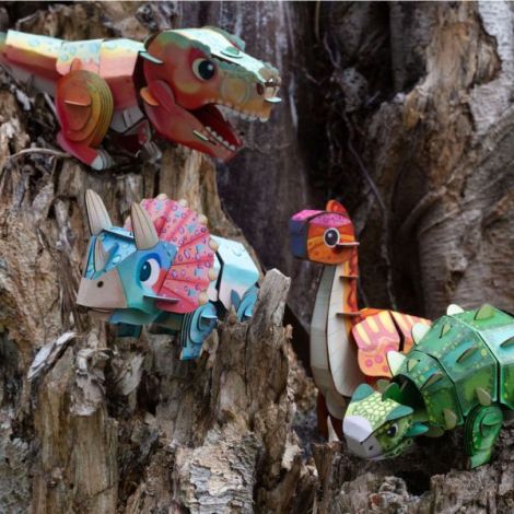 Puzzle 3D Sunet Ankylosaurus Mieredu - imagine 8