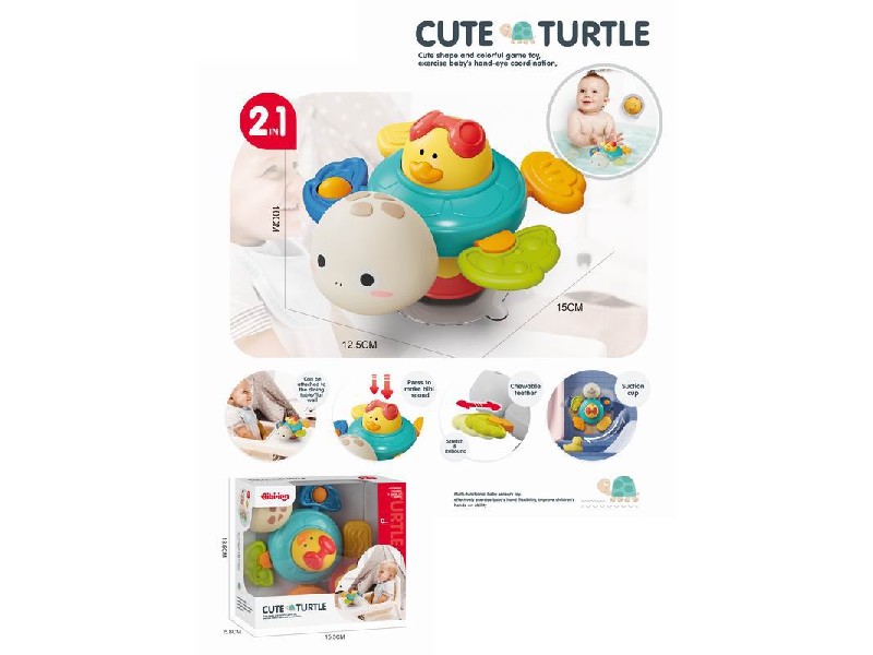 Jucarie Baie Turtle Malplay | Sunete si Fun - imagine 3
