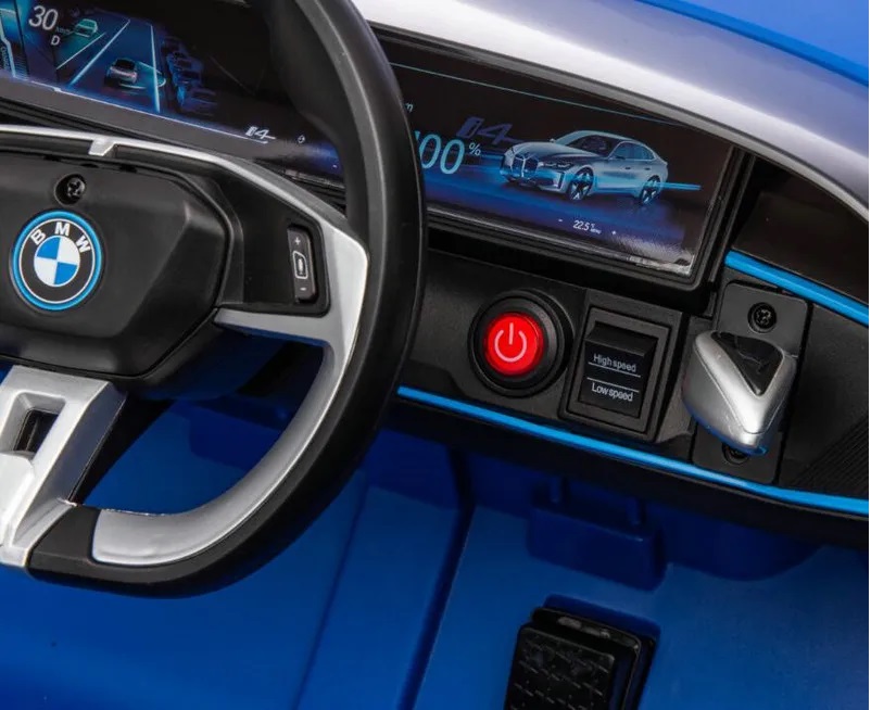 Mașinuță Electrică BMW I4 Black 12V - imagine 3