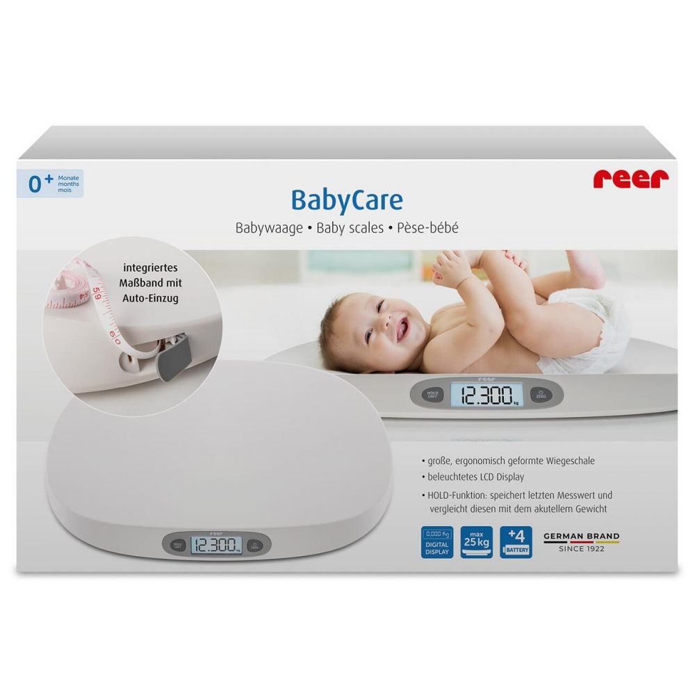 Cântar digital bebeluși Reer 25kg ecran iluminat