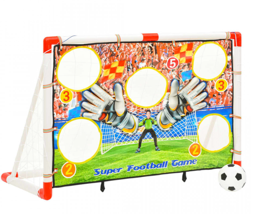 Set Poartă Fotbal Malplay cu Plasă și Minge - imagine 10