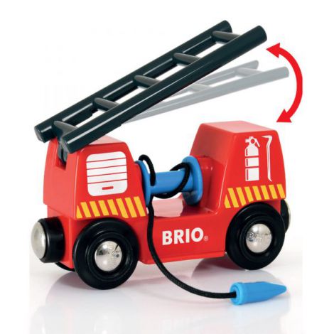 Set Pompieri BRIO 33815 - Trenulet Lemn - imagine 4