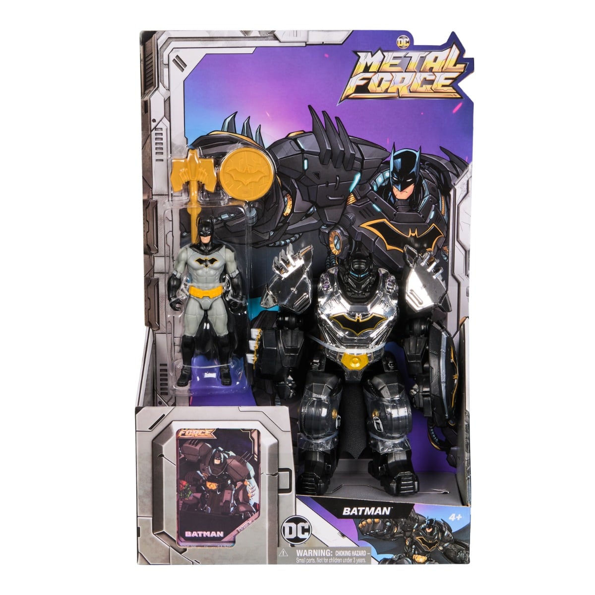 Figurina Batman Metal Force, 15 cm, DC Comics