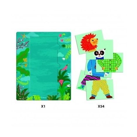 Joc Educativ Djeco Mix & Match Modanimo - imagine 4