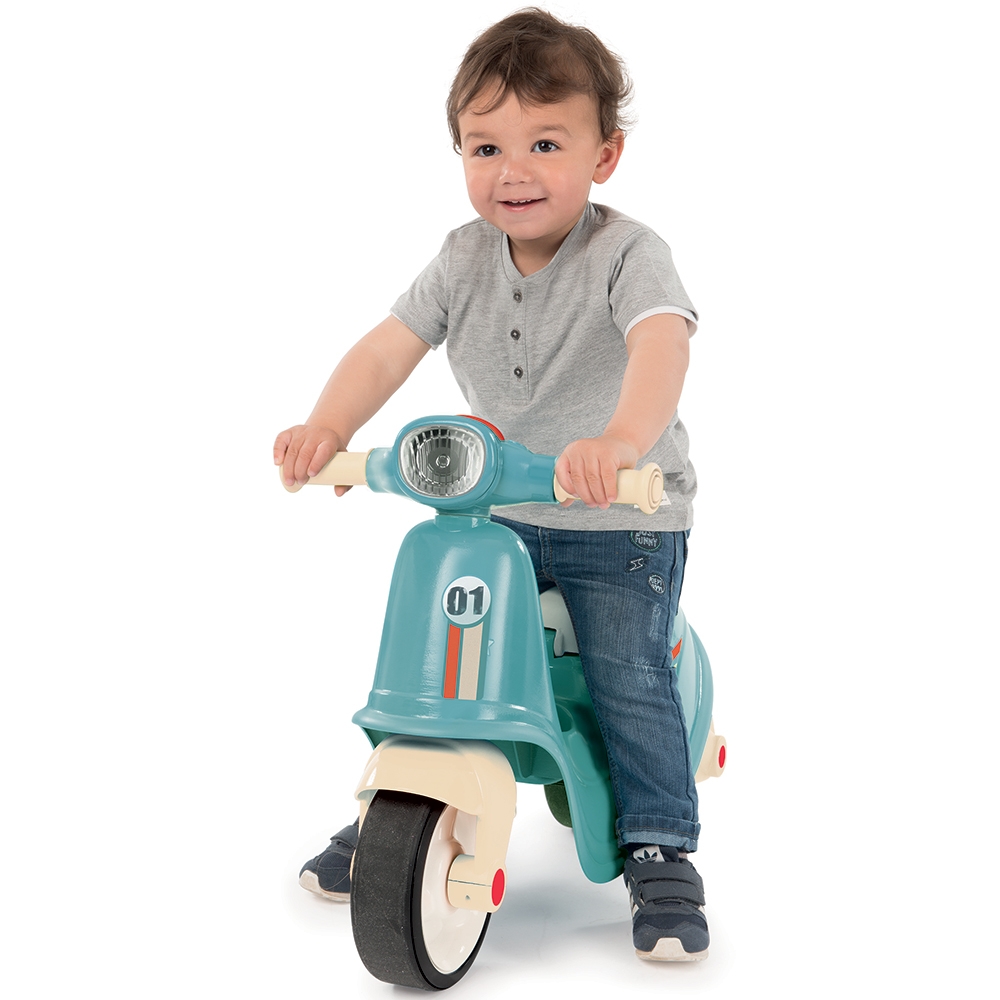 Scuter Smoby Ride-On Albastru cu Cheie + Depozitare - imagine 5