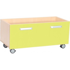 Cutie Depozitare cu Roti Flexi Lime Moje Bambino